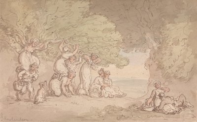 Raccolta di frutta e noci da Thomas Rowlandson